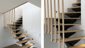 Escalier sur-mesure en bois